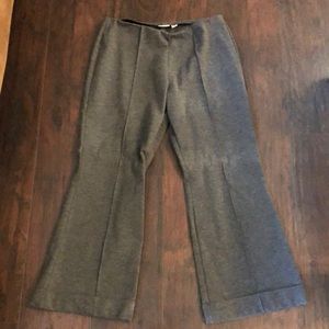 Elastic waist wide leg pants